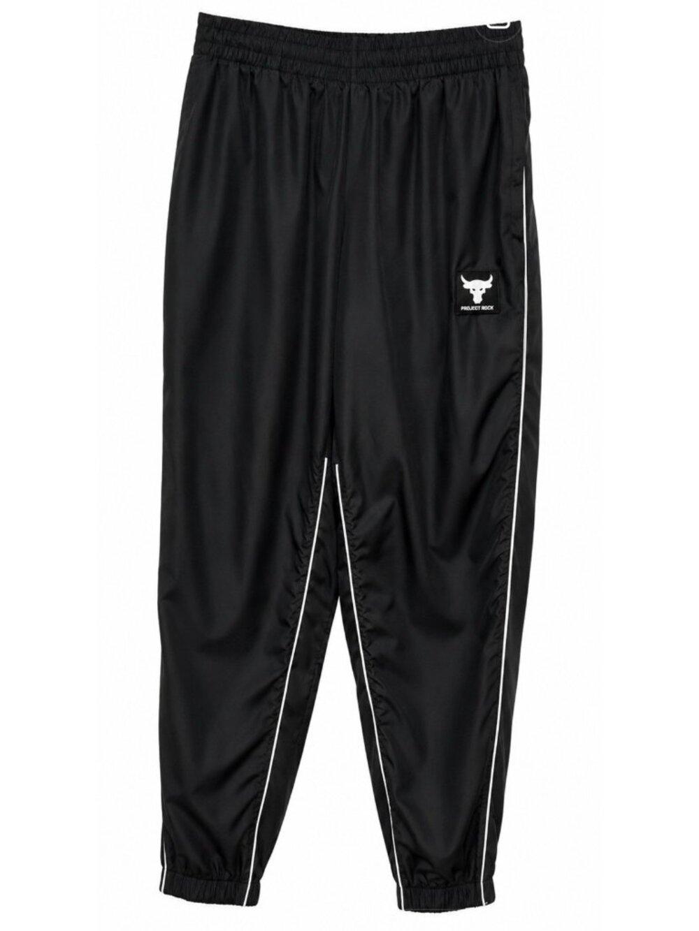 Under Armour Project Rock Track Pants Men’s Medium Black Lined Zip Pockets Gym